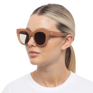 Le Specs Air Heart Caramel Sunglasses